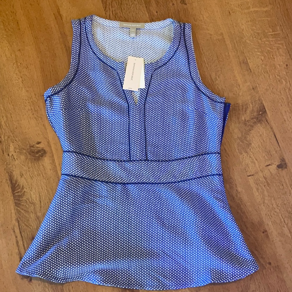 Banana republic peplum top